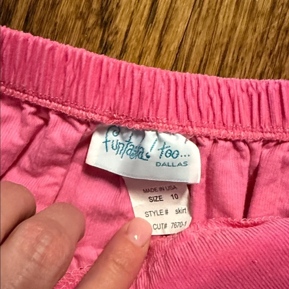 Girls pink corduroy SKIRT size 10 NWOT elastic banded waist